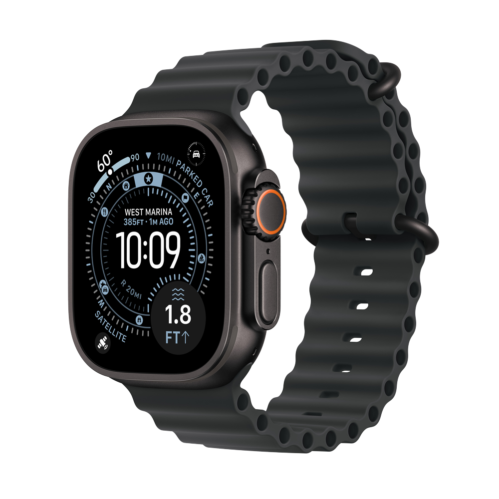 Apple Watch Ultra 3 49mm Black Titanium Case Black Ocean Band 64GB Black Ocean Band