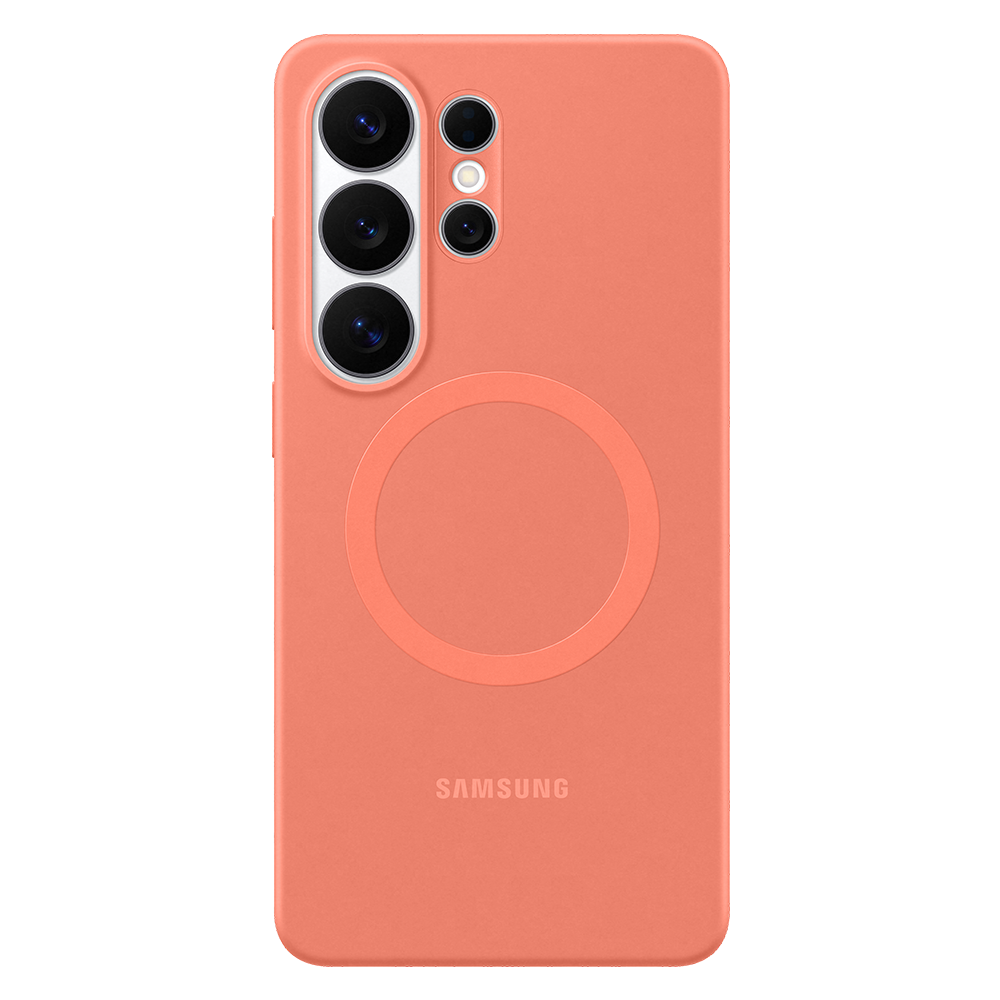 Samsung S26 Ultra Silicone Magnet Case Coralred