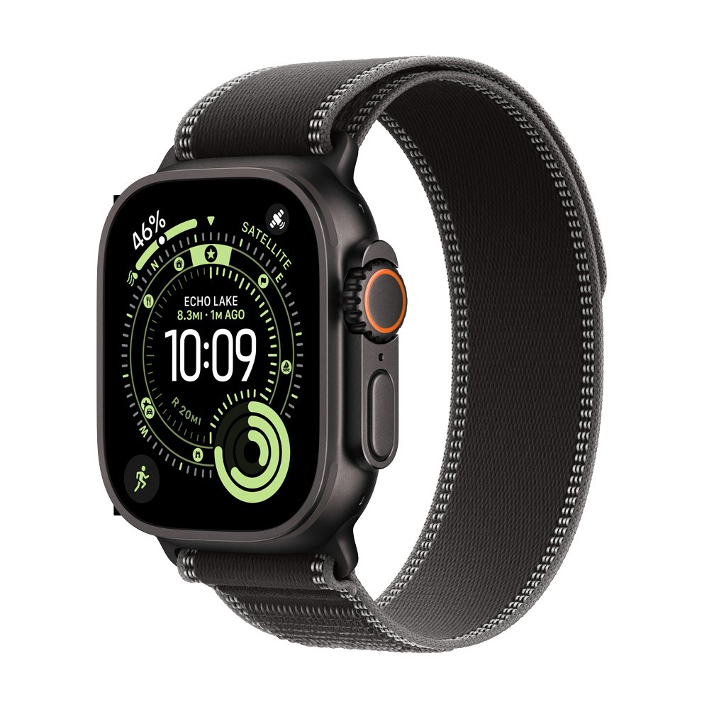 Apple Watch Ultra 3 49mm Black Titanium Case BlackCharc Trail Loop  ML 64GB Black/Charc Trail Loop - M/L