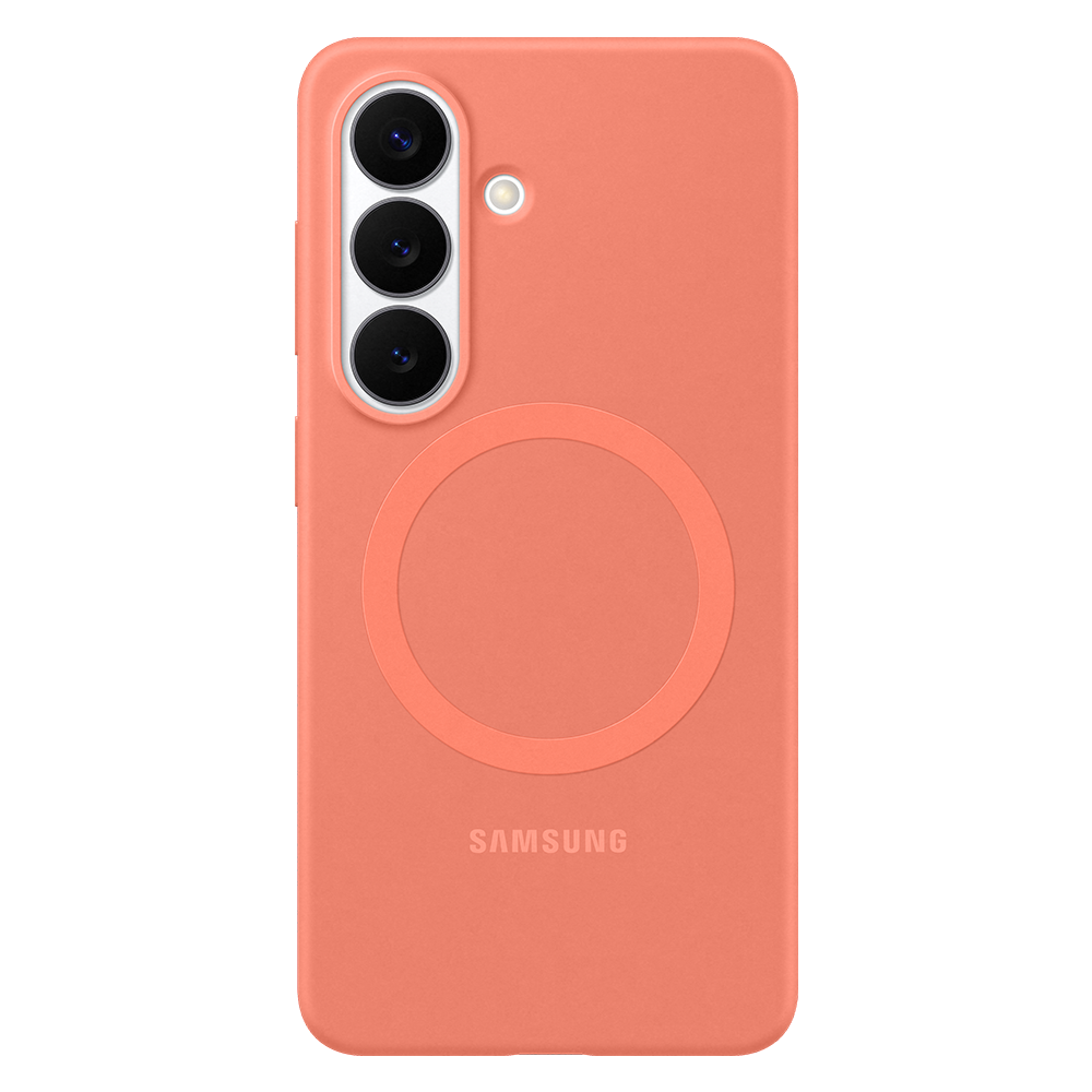 Samsung S26 Silicone Magnet Case Coralred