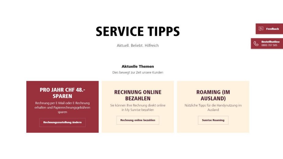 Service-Tipps