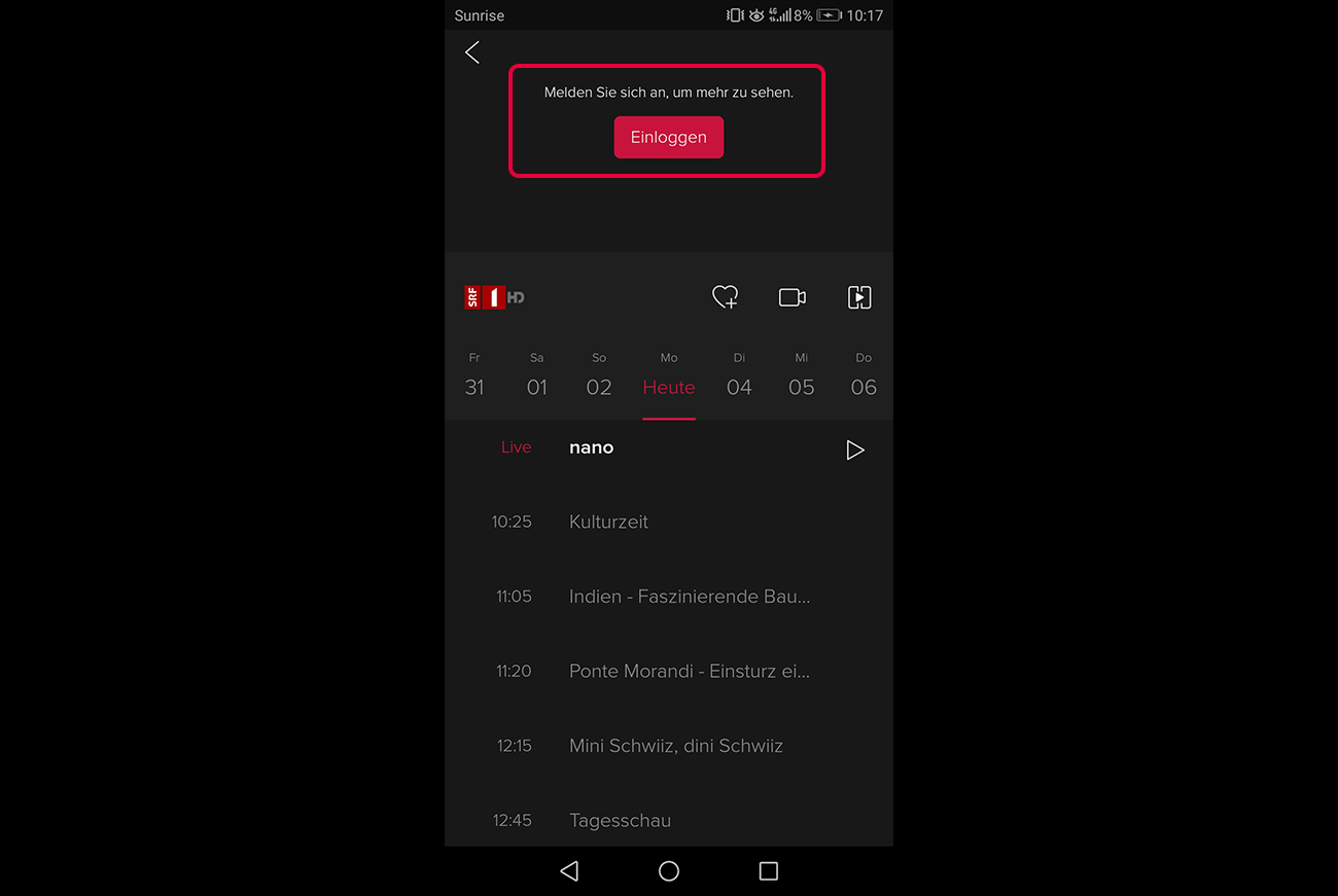 Sunrise Tv Neo Und Tv Neo Max Nutzung Und Dienste Sunrise Hilfe
