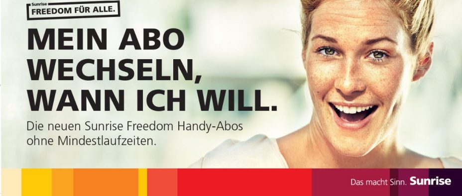 Sunrise Freedom: Mein Abo wechseln, wann ich will