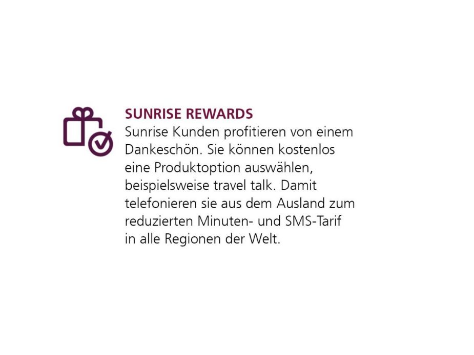 Sunrise Rewards